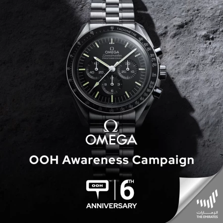 OMEGA is All Over Dubai’s Outdoor Mediums Showcasing Their New Speedmaster Moonwatch, Collaborating With Mohammed Bin Rashid Space Center