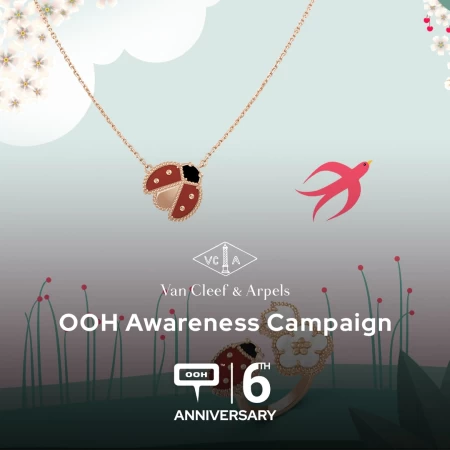 Lucky Spring Collection: Van Cleef & Arpels New OOH Campaign Shines on Dubai’s Digital Screens