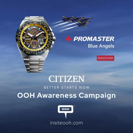 Citizen Watches' Blue Angels Timepiece Takes Flight in Mesmerizing OOH Display in Dubai