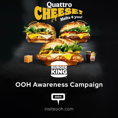 Tasty (OOH) Campaign Is Launched by Burger King, Promoting Their Brand-New Sandwiches