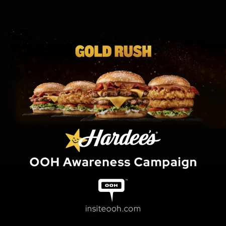 Hardee's UAE Launches Gold Rush Sandwiches Outdoor Campaign