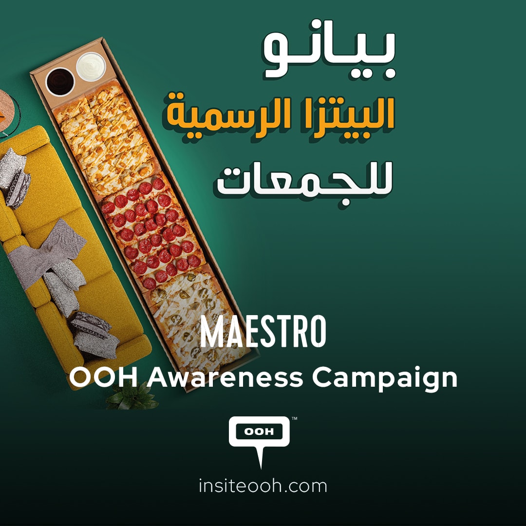 Maestro Pizza Promoting the New Piano Pizza Edition on Out-of-Home Campaign in Dubai
