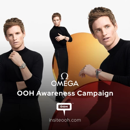 OMEGA's UAE OOH Campaign for Aqua Terra Shades Collection Ft. Zoë Kravitz and Eddie Redmayne