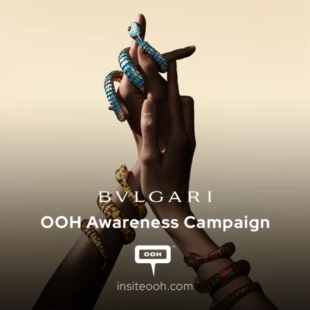 Bulgari's Spectacular OOH Campaign in Dubai Celebrating 75 Years of Serpenti Collection