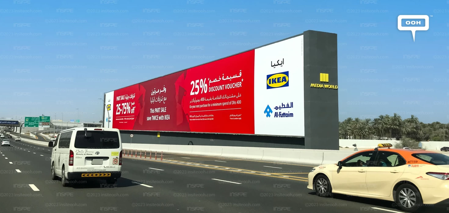 IKEA's Part Sale Takes Center Stage in Dubai’s Newest Out-Of-Home Ad