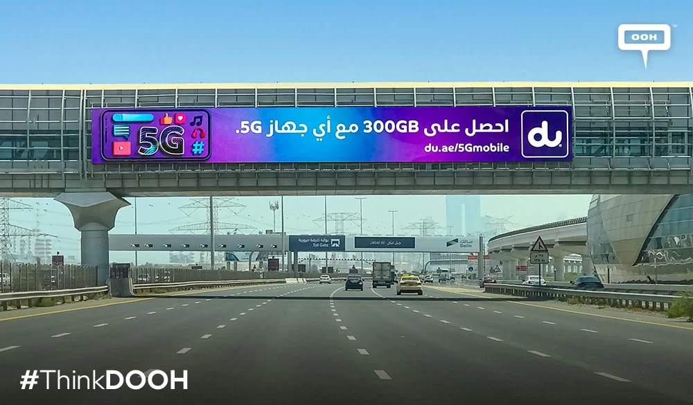 Get Free Gigabytes on 5G Mobiles with du, Digital OOH Campaign in Dubai Confirms