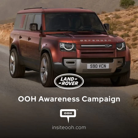 Al Tayer Motors' Latest OOH Campaign in Dubai for Land Rover's New Defender with 8 Seats