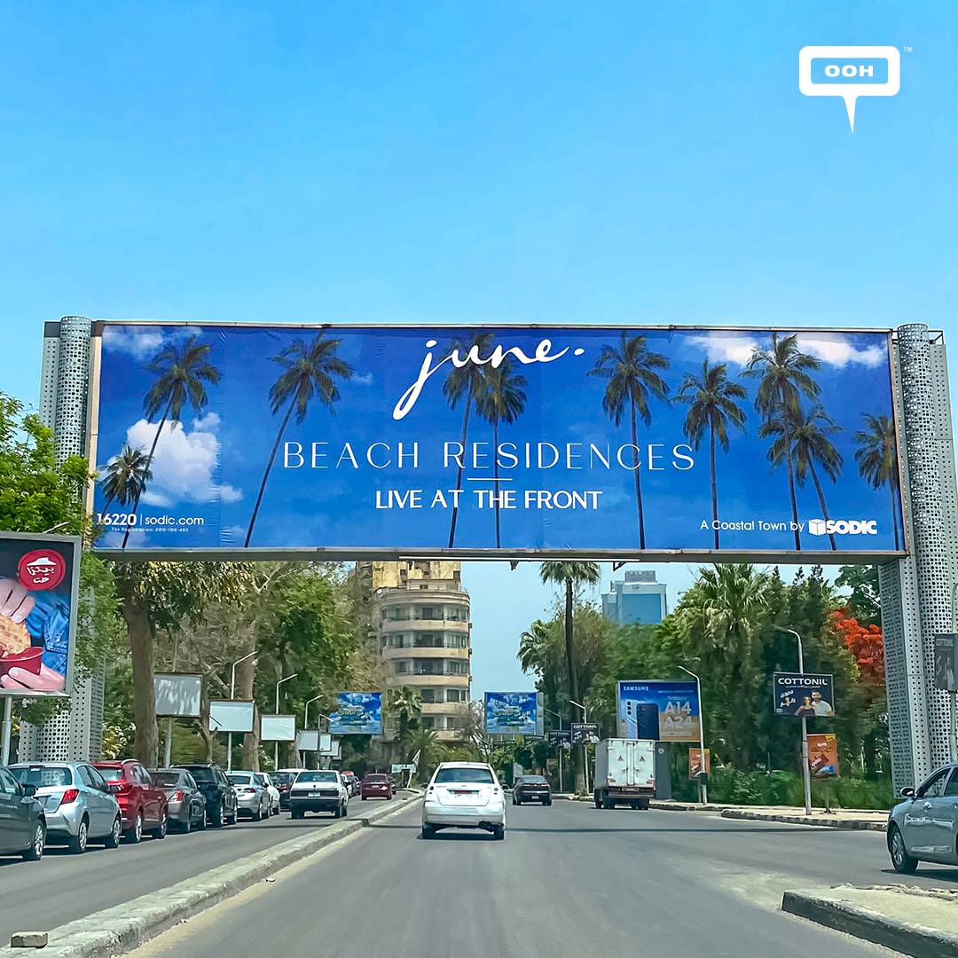 Sodic's Sea and Sky Blue Giving June North Coast’s Vibes on Cairo’s Out-of-Home Scene