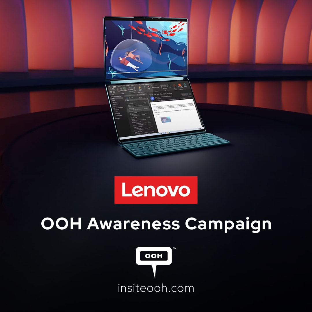 Experience the Future of Computing with Lenovo's Stunning Campaign Upon UAE Billboards for the Yoga Book 9i