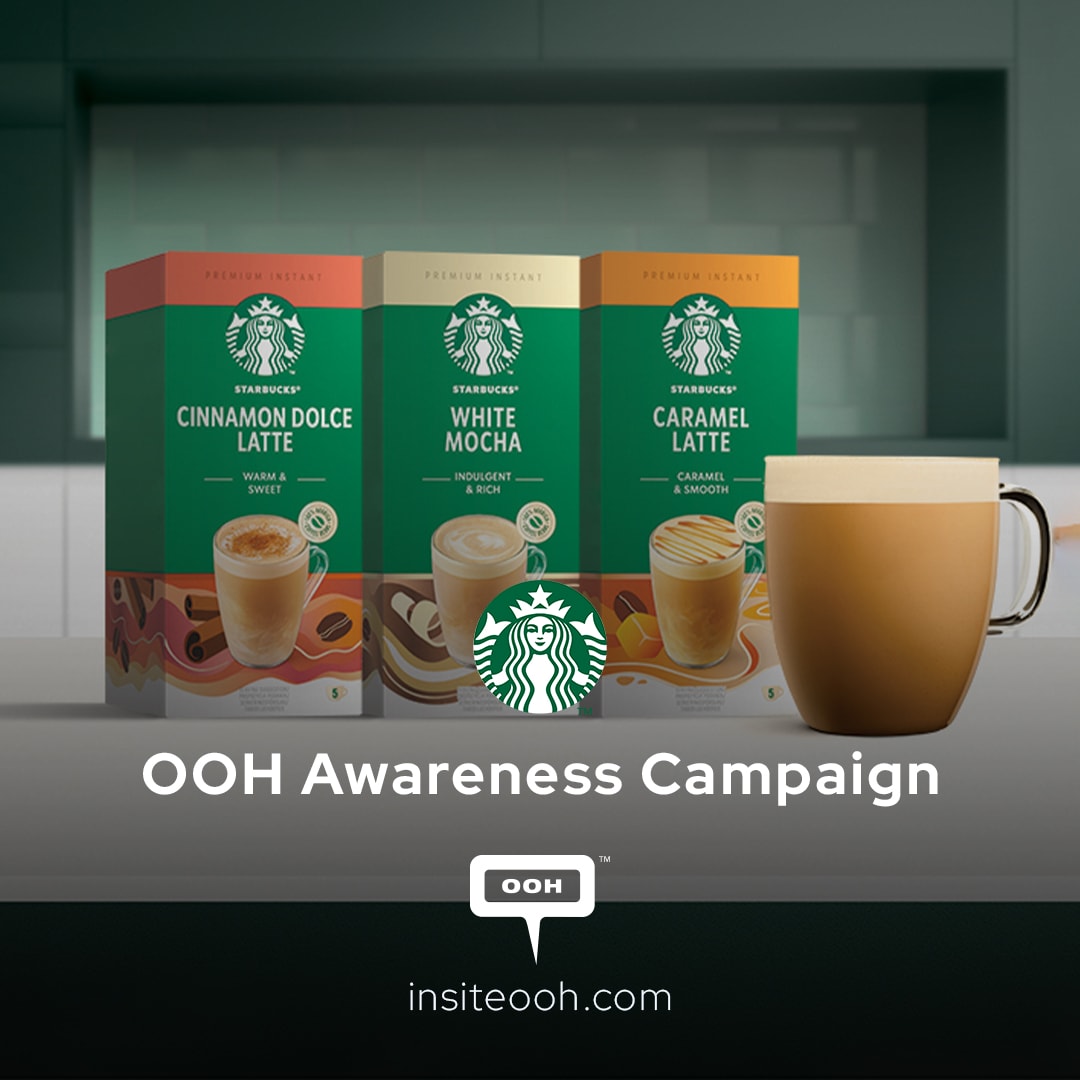 "Try New Starbucks Premium Instant Coffee", OOH Campaign By Alshaya Group Announced