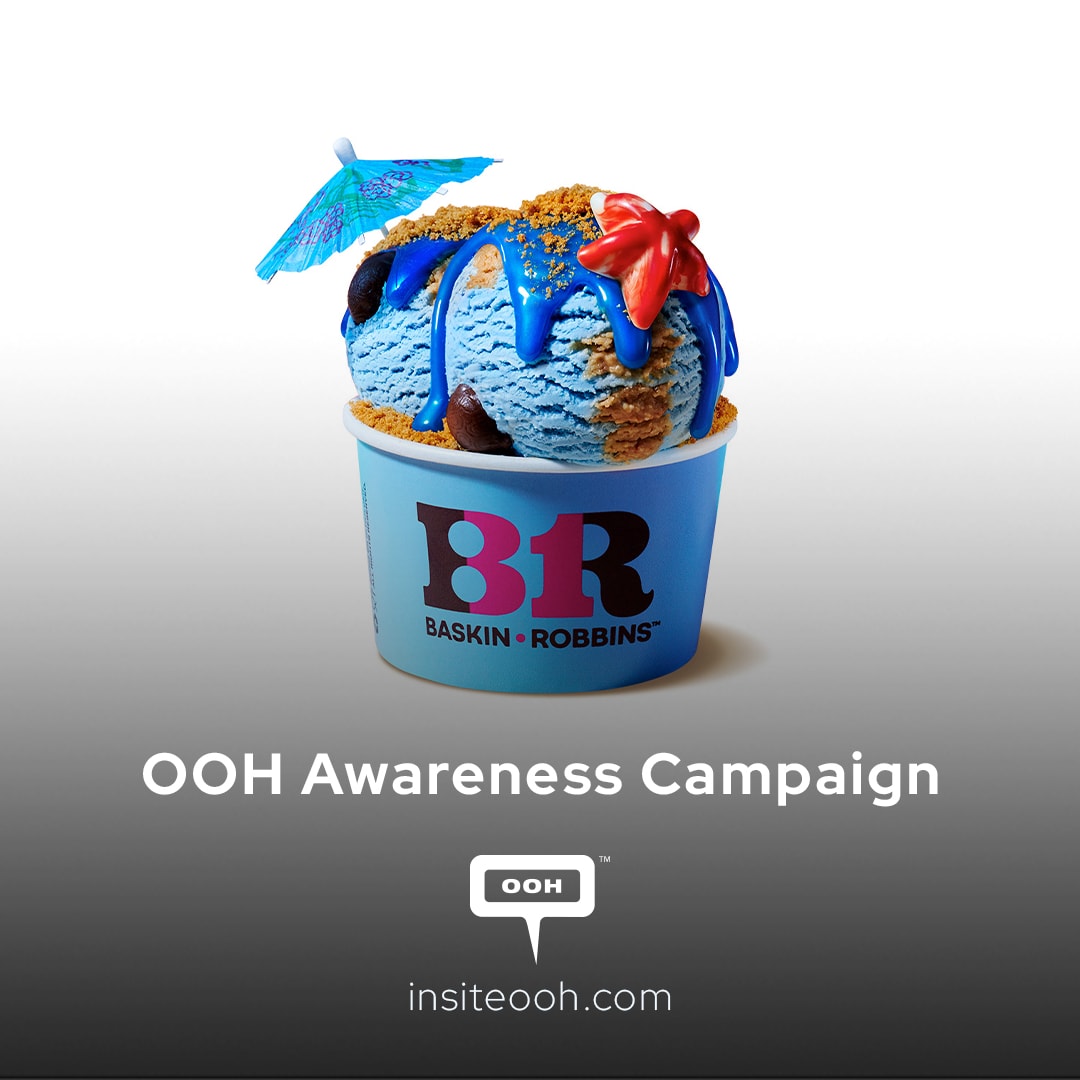 Baskin Robbins Launches New Delicious Summer Sea Salt Flavor on Dubai's OOH