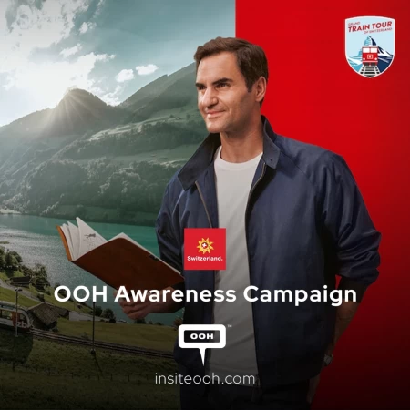 The Magic of Switzerland With Roger Federer: The Ride of a Lifetime on Dubai’s Stunning Billboards