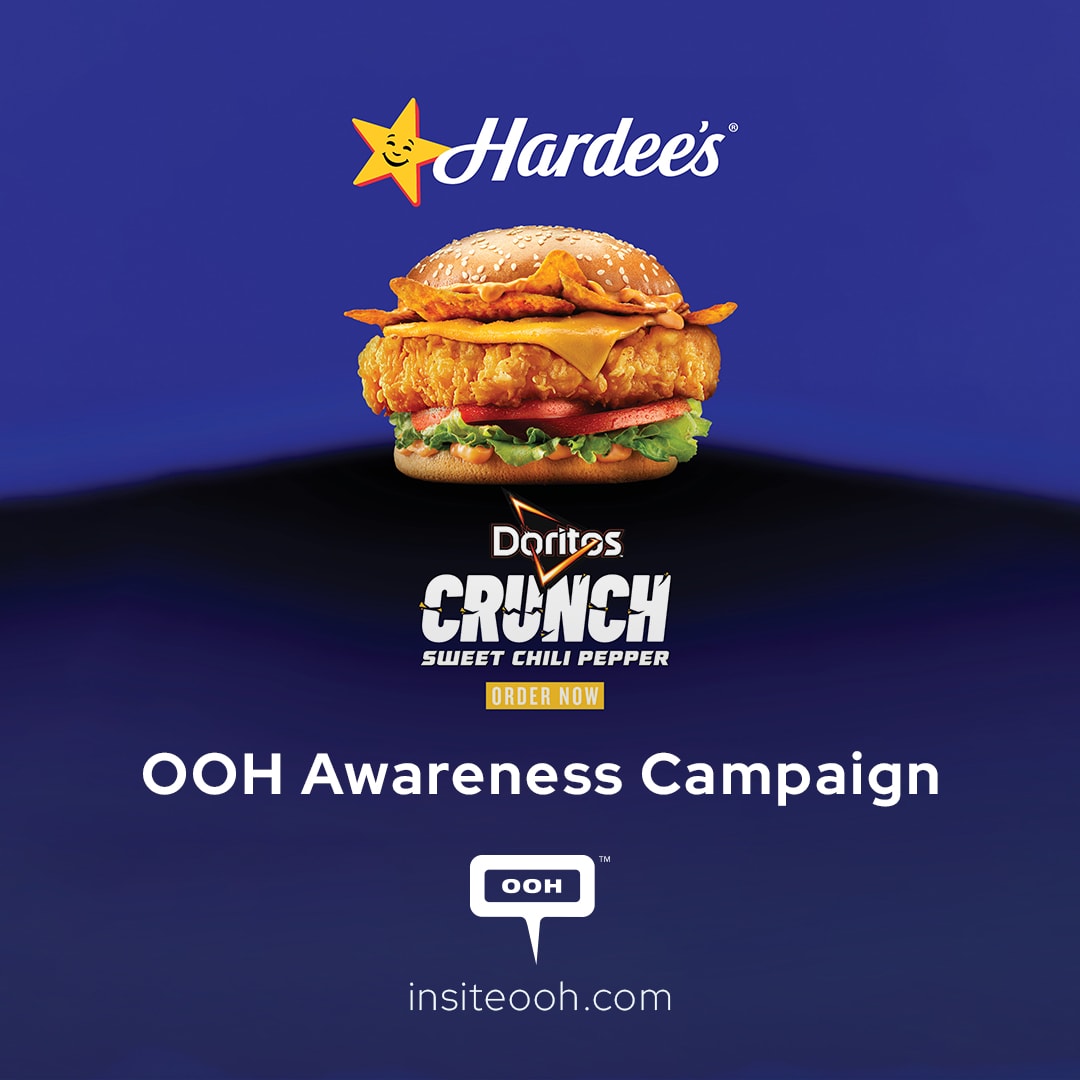 New Limited Doritos Crunch Sandwich OOH Campaign From Hardee’s is in Dubai and Sharjah’s Streets