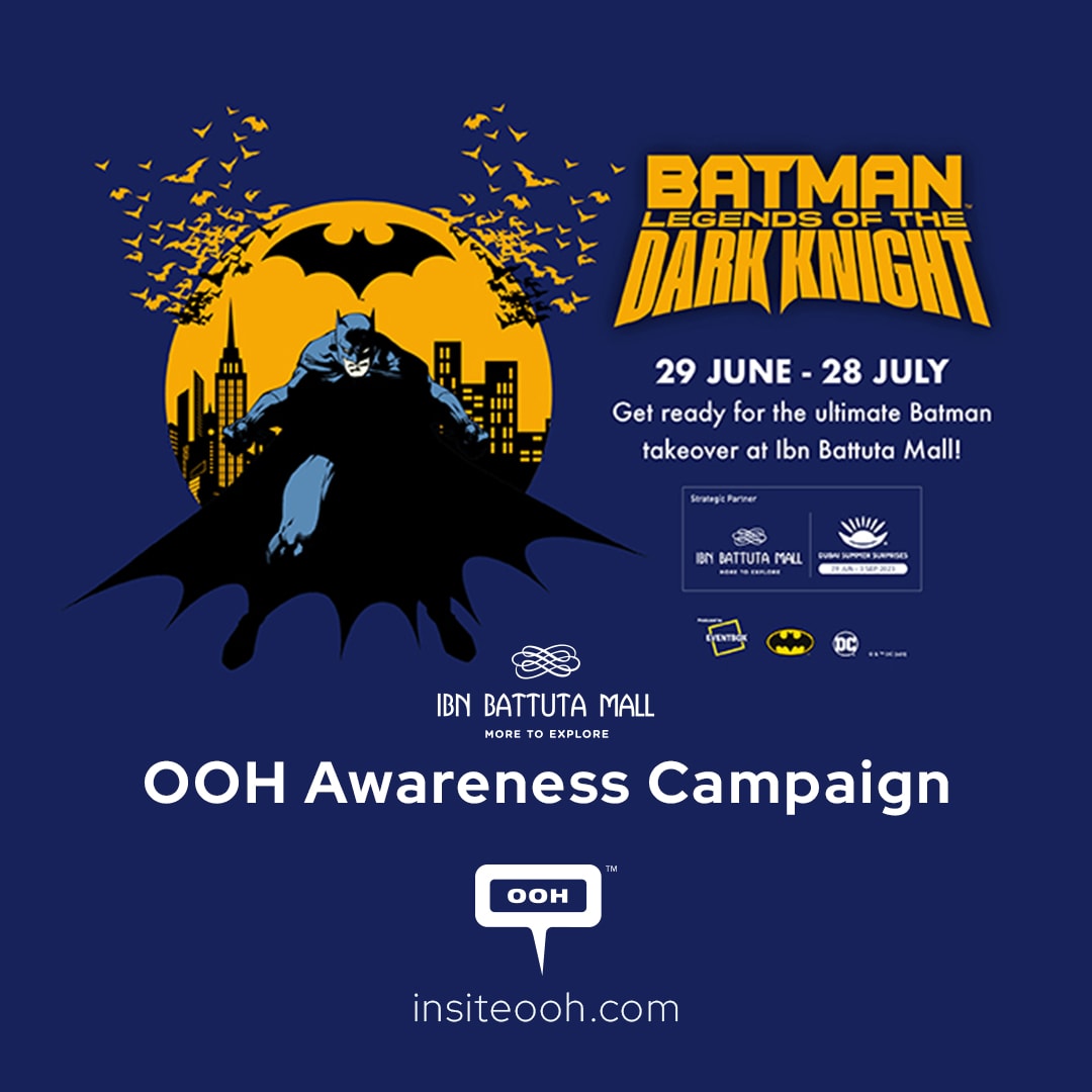 Ibn Battuta Mall & DSS Excite Passersby with The Ultimate Batman Takeover on Dubai’s OOH