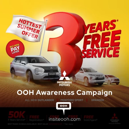Drive Away with a Great Deal: Mitsubishi's “Hottest Summer Offer” Spices Up UAE’s OOH Spaces