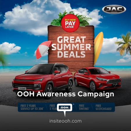 Al Habtoor Motors Advertises Second Summer Offer for JAC on Outdoor Advertising