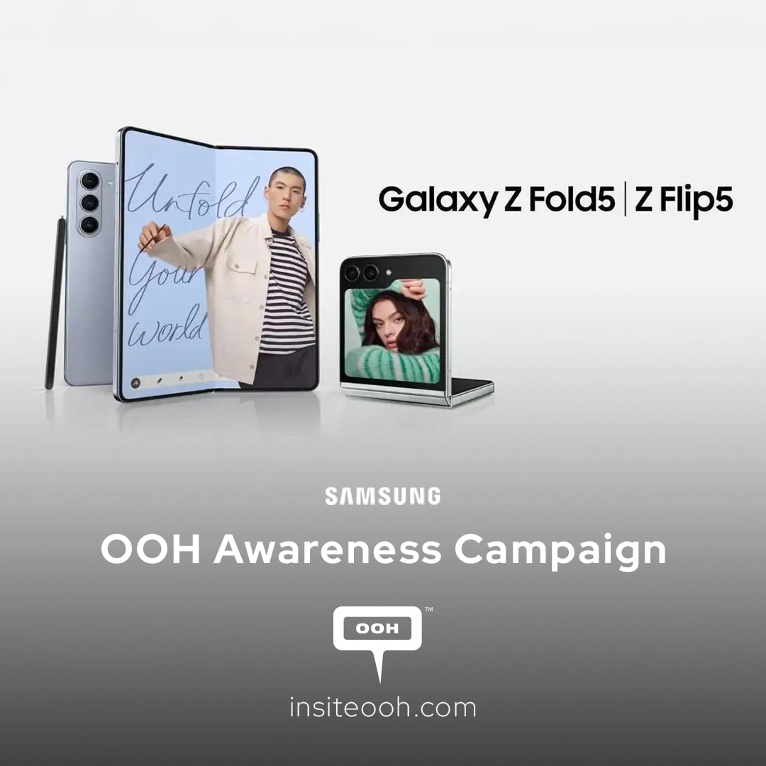 Samsung's Latest Outdoor Advertising Campaign Showcases Galaxy Z Fold5 and Galaxy Z Flip5 in Dubai