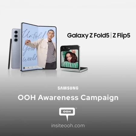 Samsung's Latest Outdoor Advertising Campaign Showcases Galaxy Z Fold5 and Galaxy Z Flip5 in Dubai