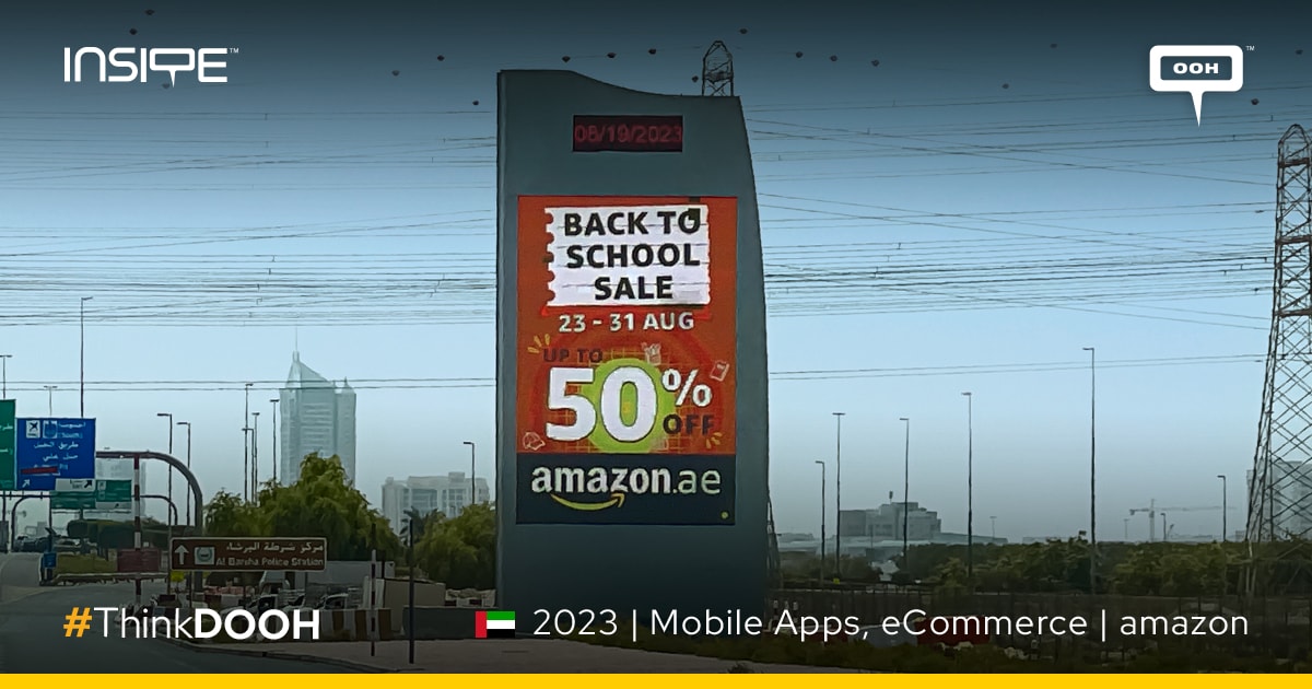 Amazon Returns to UAE's OOH Scene with a Global BacktoSchool Campaign