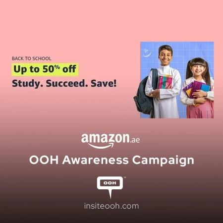 Amazon Returns to UAE's OOH Scene with a Global Back-to-School Campaign