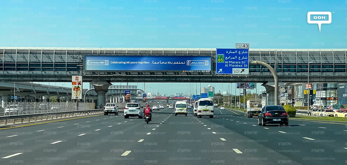 Emirates NBD Celebrates Its 60-Year Journey Across Outdoor Advertising in Dubai