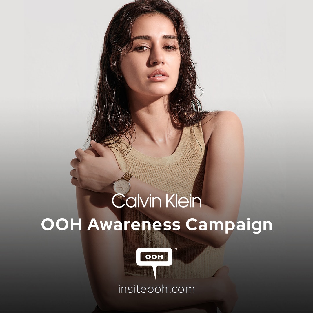 Hour Choice's OOH in Dubai for Calvin Klein Watches Featuring Disha Patani