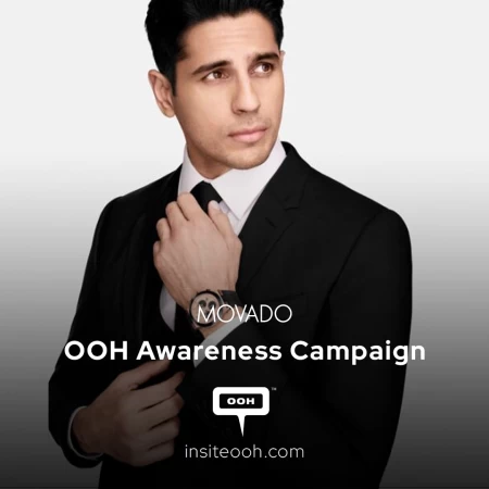 Dubai’s OOH Displays Movado’s Philosophy With Sidharth Malhotra’s Influential Style