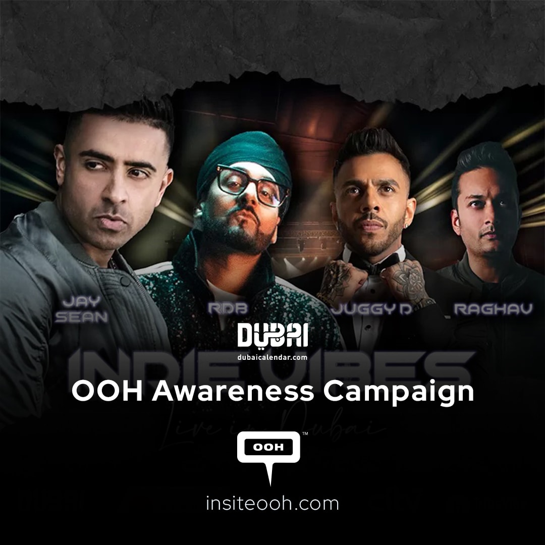 Indie Vibes Concert's Date Publicized on Dubai's Out-of-Home Billboards
