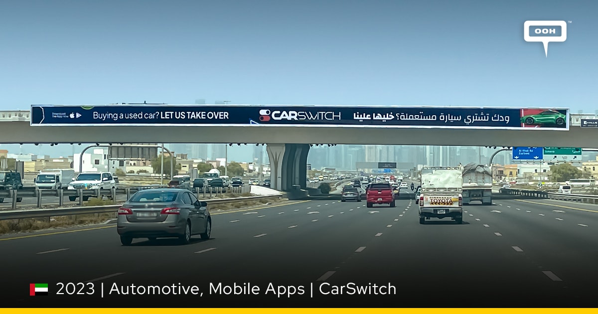 CarSwitch OOH in UAE Takes Over Used Cars Market Competition INSITE