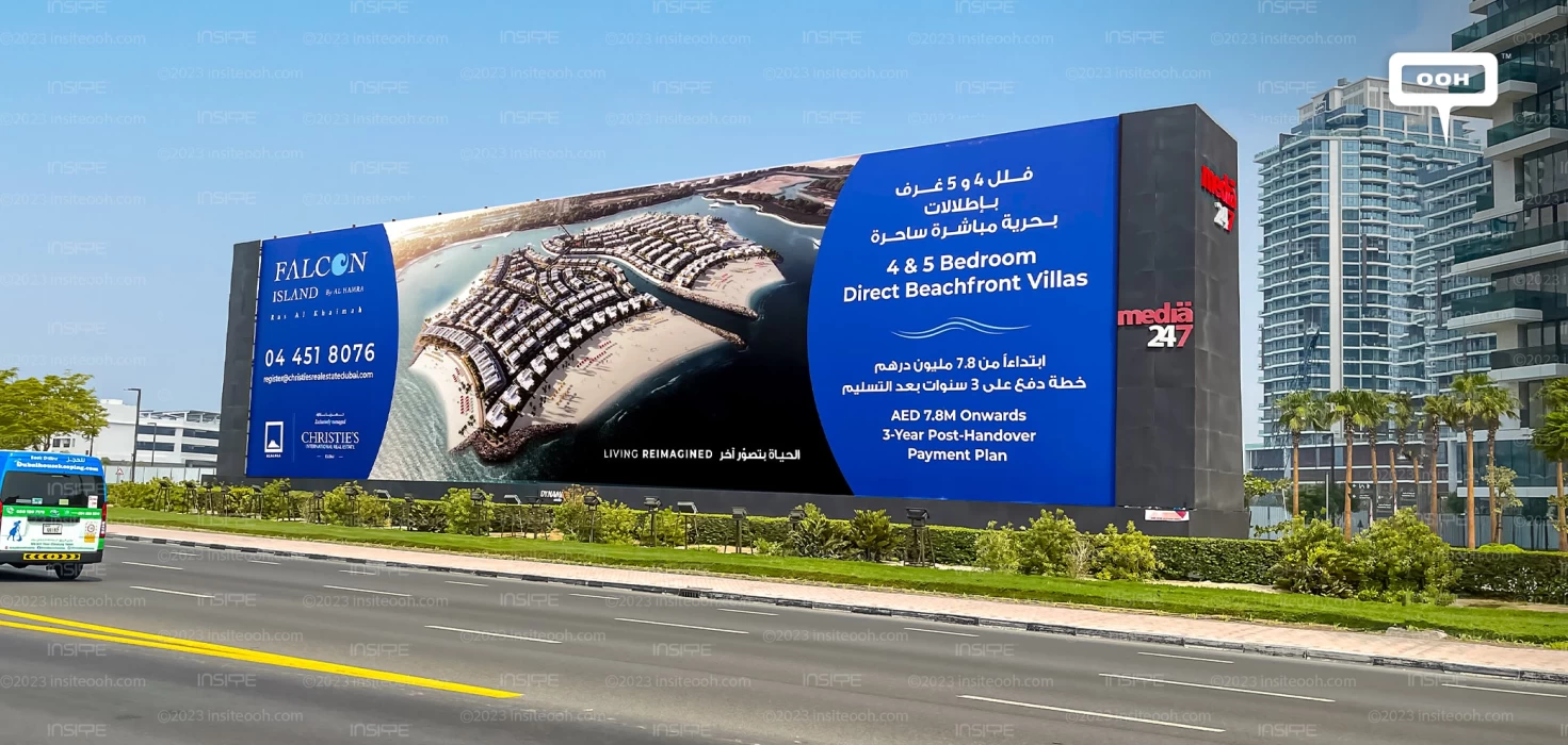 Falcon Island by Al Hamra Billboards in UAE Gives Living a Brand New Image