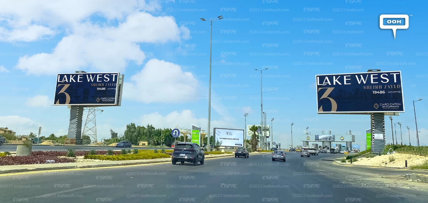 Lake West 3, The Newest Project by Cairo Capital Developments on OOH Billboards
