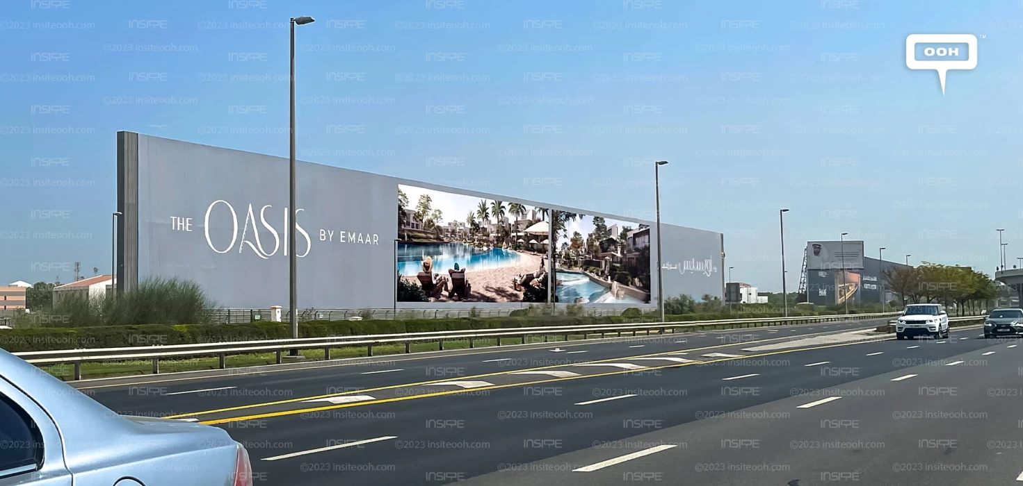 The Epitome of Luxury Living Shows on OOH in UAE by Emaar's The Oasis