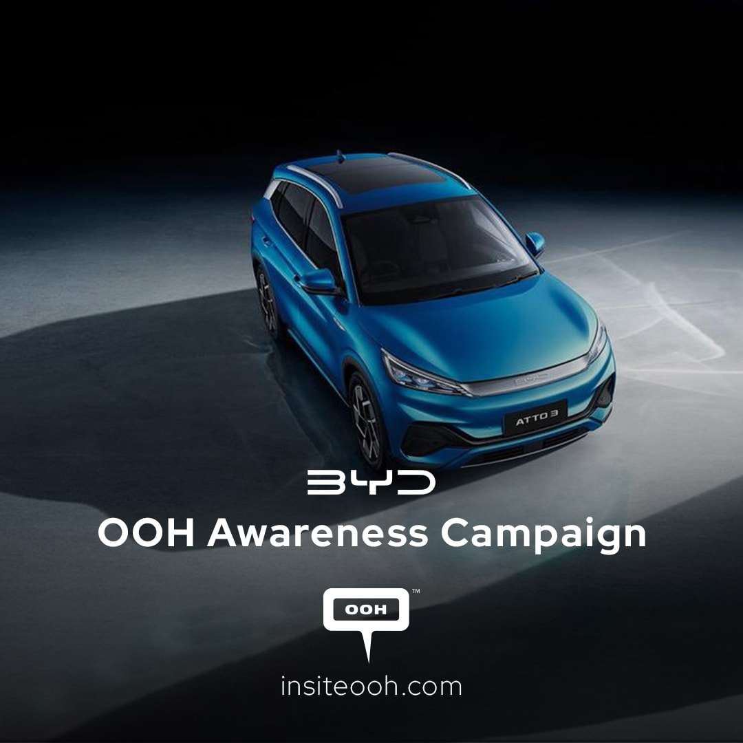 Lease Now the BYD Atto 3 for a  Prime Price as Showcased on Dubai’s OOH