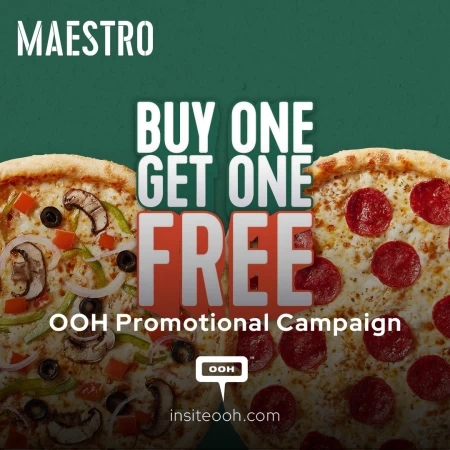 Promotional Campaign by Maestro Pizza to Double the Flavorsome on UAE's Billboard