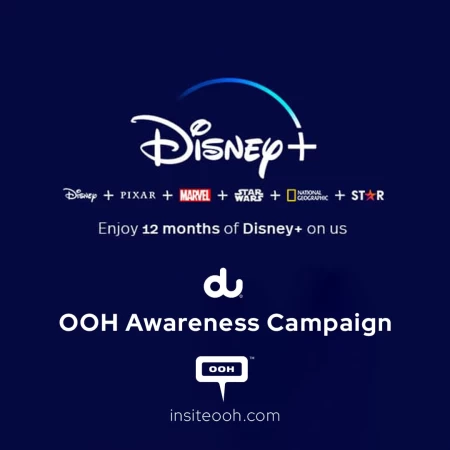 du’s Promotion OOH Campaign in Dubai With Disney+ to Offer 1 Year on Specific Plans