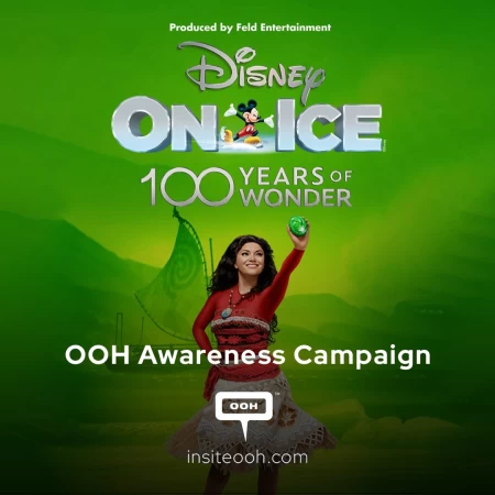 100 Years of Wonder, Celebrating it Skating! Disney On Ice OOH to Announce the Event Dates