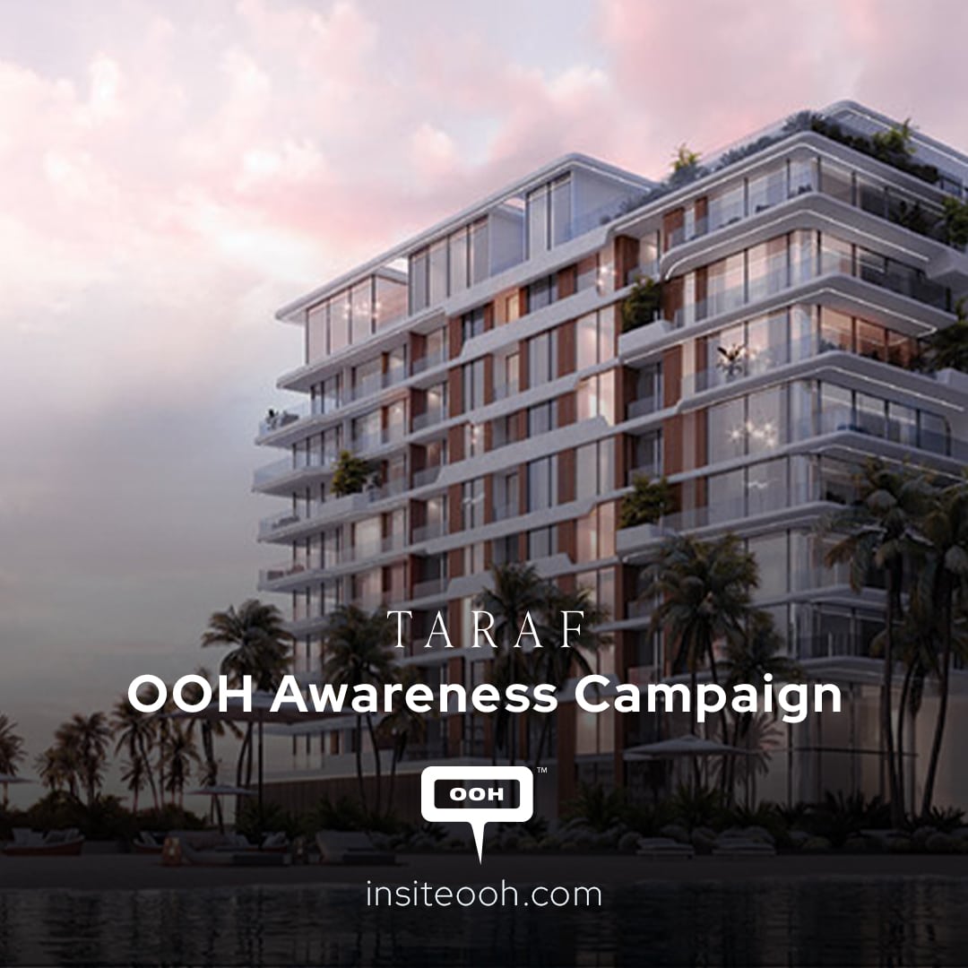 Taraf, Where Properties are Exceptional, and Values are Enduring on UAE's Billboards