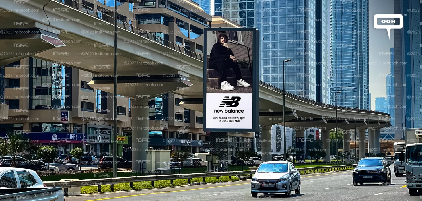 New Balance is now in Dubai Hills Mall! Proclaimed in OOH INSITE OOH