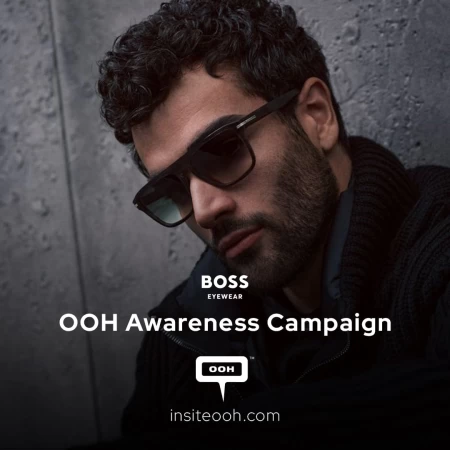 A Glimpse at Matteo Berrettini’s Stylish Collaboration with Boss Eyewear on UAE's OOH