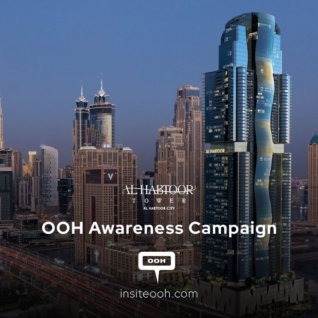DOOH in Dubai to Gloat, Al Habtoor City, Life Flows to Luxury Naturally