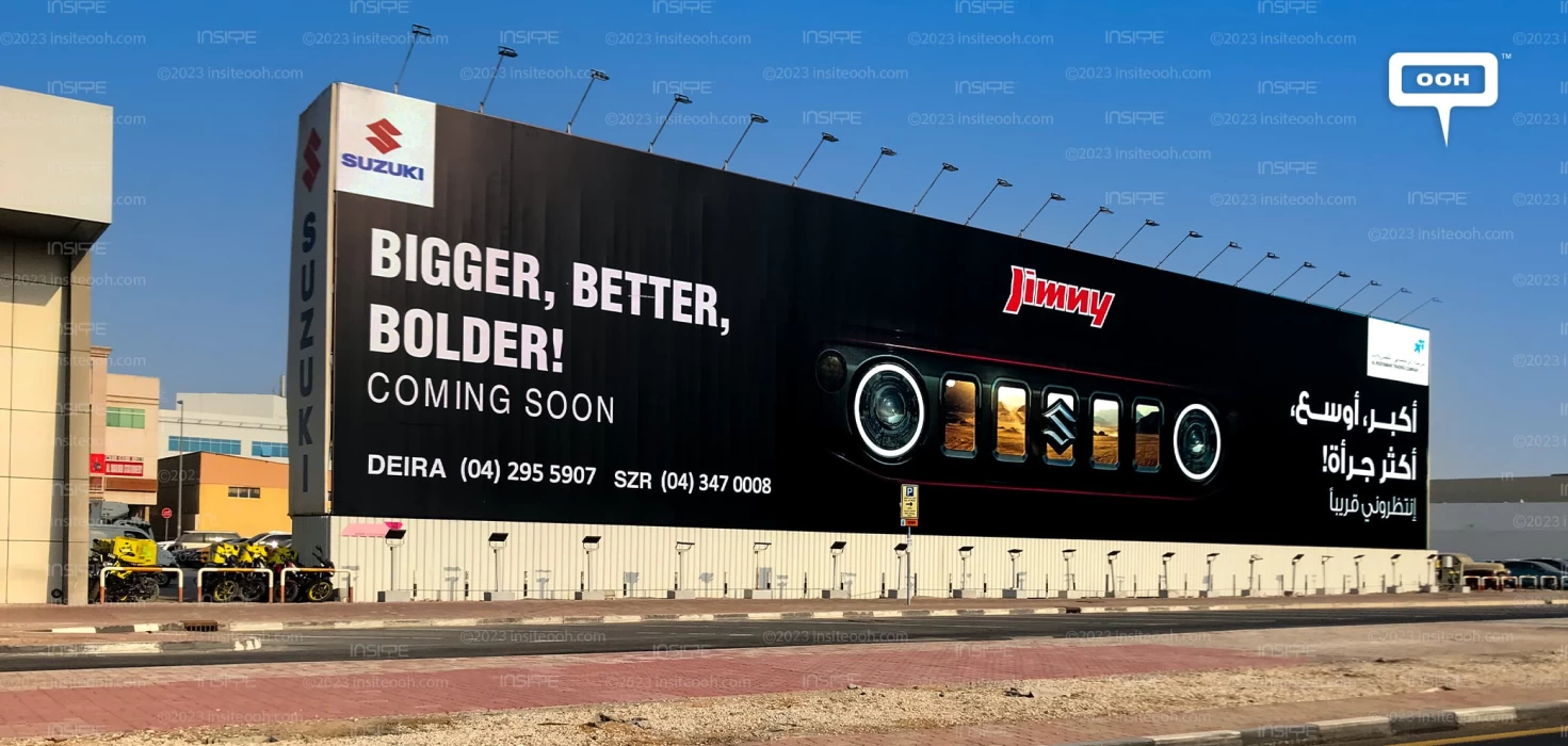 Suzuki's Jimny Is Bigger, Better, and Bolder Showing on Dubai's OOH