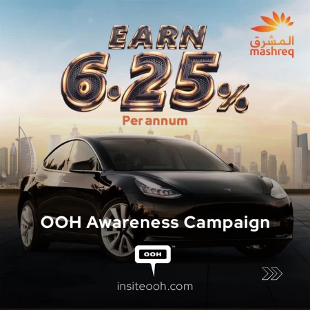 Mashreq Bank, Win %6.25 Now! a Promotional OOH Campaign to Spread The News