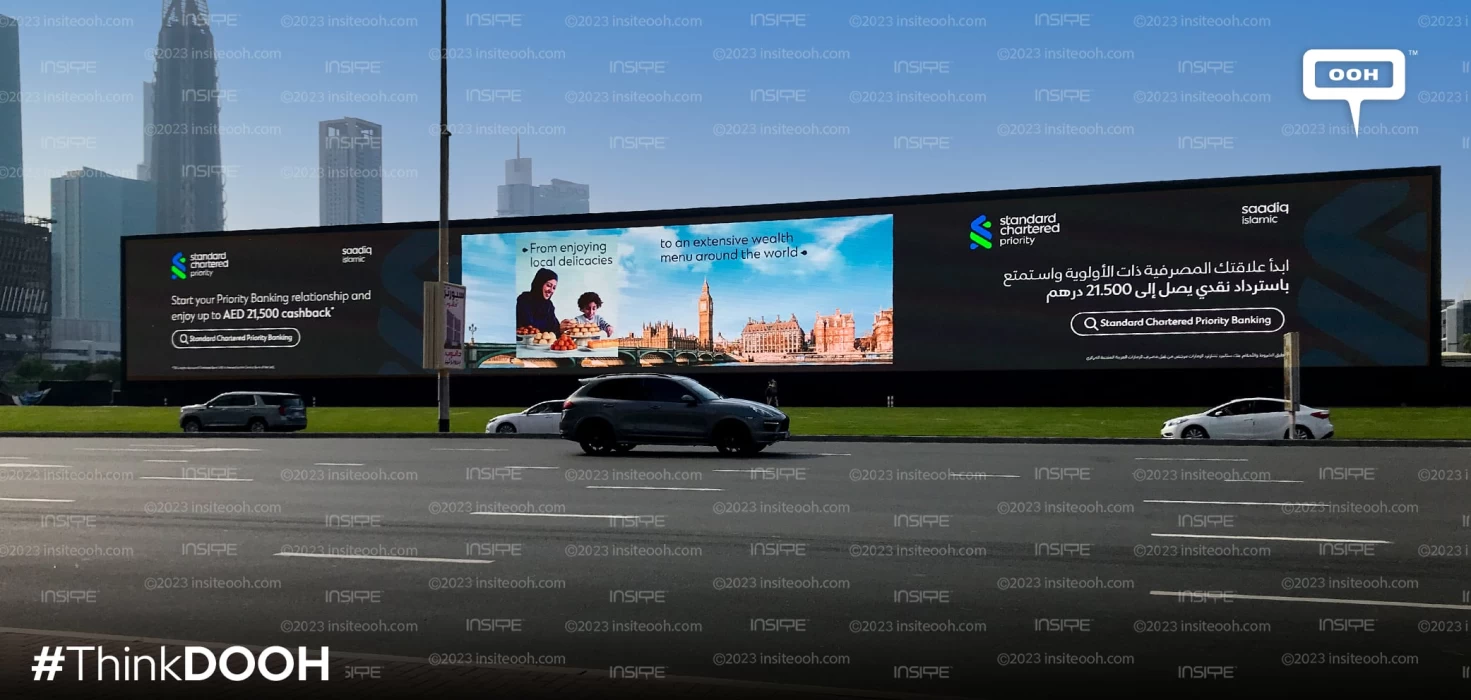 Standard Chartered Bank Priority Banking Takes you to New Heights An OOH Campaign over Dubai