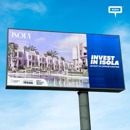 Blue is The Main Color, Invest is the Main Act on Isola's OOH Campaign