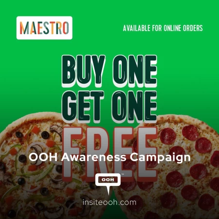 One is Good, Two is Even Better! Maestro’s Pizza Confirms on Dubai’s Billboard