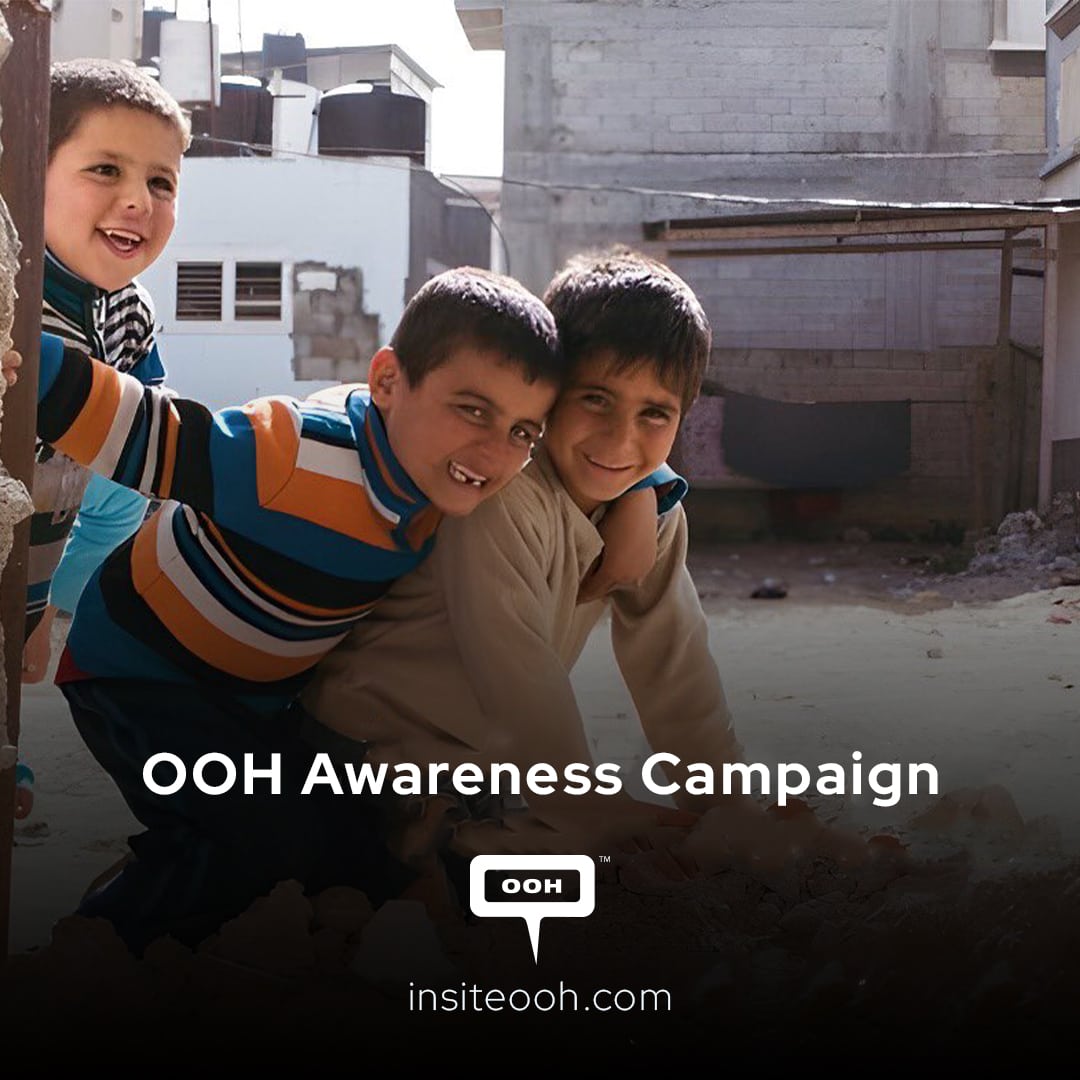 UAE Aid Extends a Helping Hand For Palestinians in Gaza Displayed on Dubai’s Streets