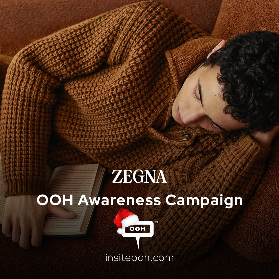 Zegna's 'Triple Stitch' and ‘Oasi Cashmere’ Stand Tall on Dubai's Digital Billboards