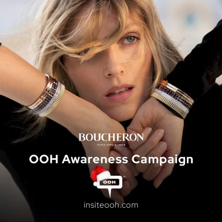 Anja Rubik Shines on Boucheron’s Recurring Outdoor Advertising Campaign in the UAE