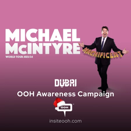 Michael McINTYRE in Coca-Cola Arena! Know the Dates Through Dubai's DOOH