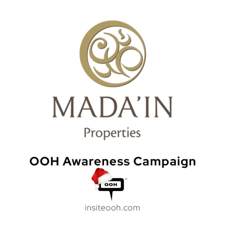 Mada'in Properties' Minimalist Campaign Stands Out on Dubai's Digital Billboards